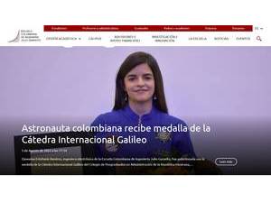 Colombian School of Engineering's official website homepage screenshot