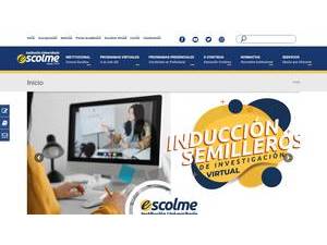 Colombian School of Marketing Foundation's official website homepage screenshot