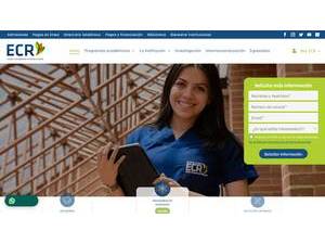 Colombian School of Rehabilitation Foundation's official website homepage screenshot