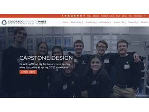 Colorado School of Mines's official website homepage screenshot