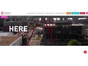 Columbus College of Art and Design's official website homepage screenshot