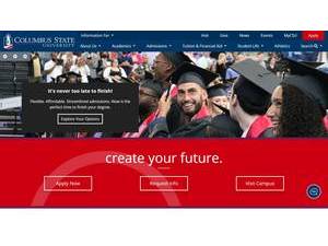 Columbus State University's official website homepage screenshot