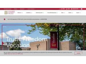 Concordia University Chicago's official website homepage screenshot