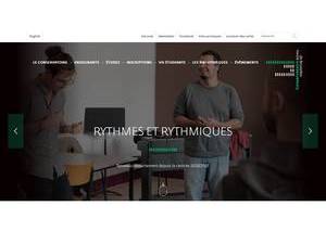 Conservatoire Royal de Bruxelles's official website homepage screenshot