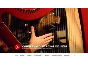 Conservatoire Royal de Liège's official website homepage screenshot