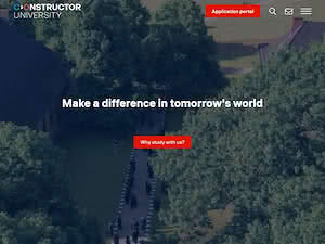 Constructor University Bremen's official website homepage screenshot