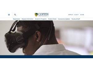 Coppin State University's official website homepage screenshot
