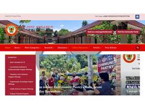 Cor Jesu College's official website homepage screenshot