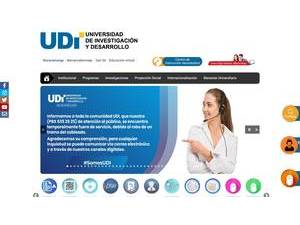 Corporacion Universidad de Investigacion y Desarrollo's official website homepage screenshot