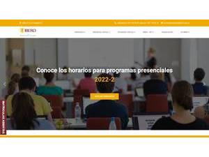 Corporacion Universitaria Iberoamericana's official website homepage screenshot