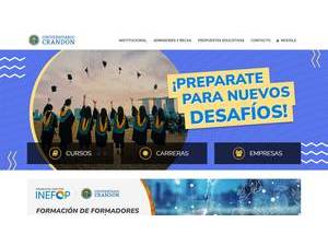 Crandon Methodist University Institute's official website homepage screenshot
