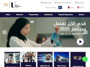 CUC Ulster University Qatar's official website homepage screenshot