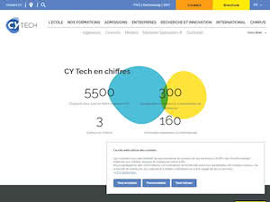 CY Tech's official website homepage screenshot
