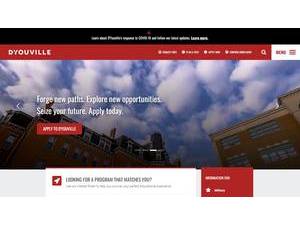 D'Youville College's official website homepage screenshot