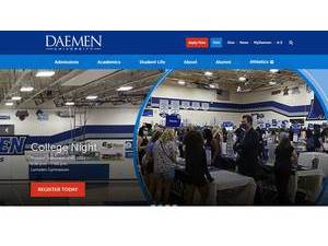 Daemen University's official website homepage screenshot