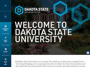 Dakota State University's official website homepage screenshot