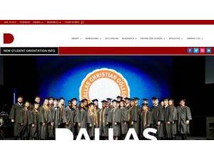Dallas Christian College's official website homepage screenshot