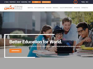 Danish Institute of Higher Education's official website homepage screenshot