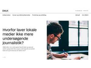 Danish School of Media and Journalism's official website homepage screenshot
