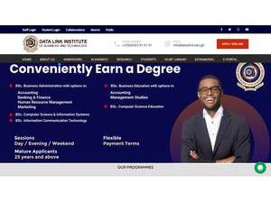 Data Link Institute of Business and Technology's official website homepage screenshot