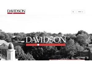 Davidson College's official website homepage screenshot