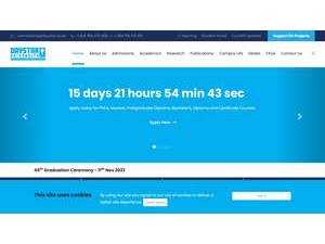 Daystar University's official website homepage screenshot