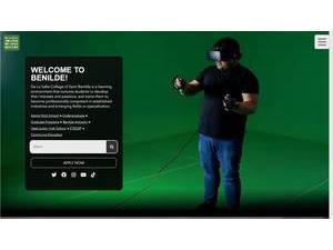 De La Salle-College of Saint Benilde's official website homepage screenshot