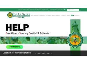 De La Salle Medical and Health Sciences Institute's official website homepage screenshot