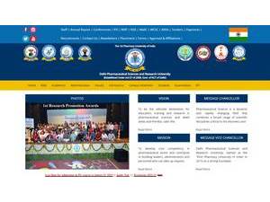 Delhi Pharmaceutical Sciences and Research University's official website homepage screenshot