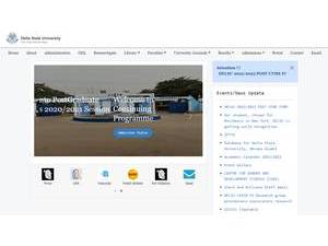 Delta State University, Abraka's official website homepage screenshot