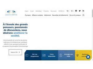 Dominican University College's official website homepage screenshot