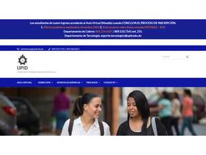 Dominican University of Industrial Psychology's official website homepage screenshot