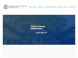 Don Bosco Technical College's official website homepage screenshot