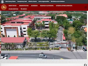 Don Honorio Ventura Technological State University's official website homepage screenshot