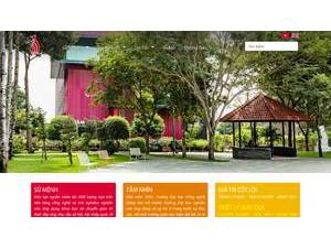 Dong Nai University of Technology's official website homepage screenshot
