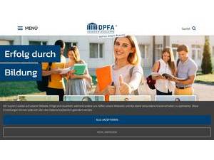 DPFA Hochschule Sachsen's official website homepage screenshot