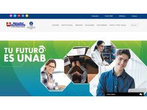 Dr. Andrés Bello University's official website homepage screenshot