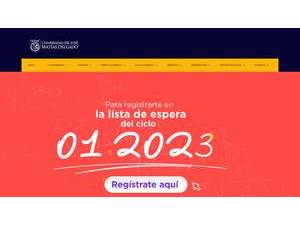 Dr. José Matías Delgado University's official website homepage screenshot