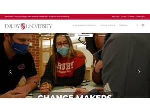 Drury University's official website homepage screenshot