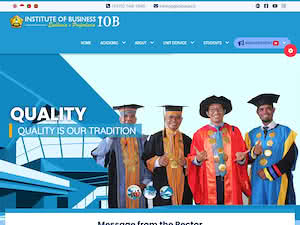 East Timor Institute of Business's official website homepage screenshot