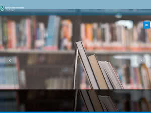 Ebonyi State University's official website homepage screenshot