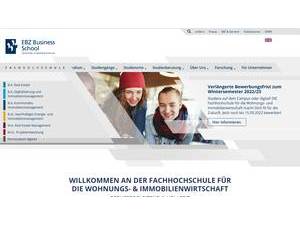 EBZ Business School's official website homepage screenshot