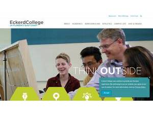 Eckerd College's official website homepage screenshot