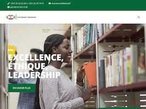 École Nationale d'Administration, Burundi's official website homepage screenshot