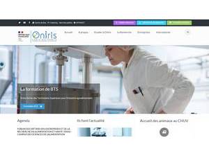 École Nationale Vétérinaire, Agroalimentaire et de l'alimentation de Nantes-Atlantique's official website homepage screenshot