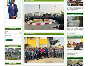 École Normale Supérieure d'Abidjan's official website homepage screenshot