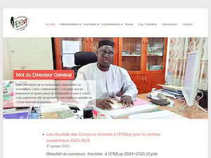École Normale Supérieure de Bamako's official website homepage screenshot
