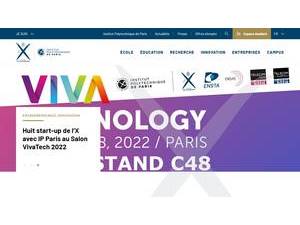 École Polytechnique's official website homepage screenshot