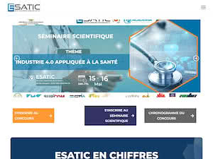École Supérieure Africaine des Technologies de l'Information et de la Communication's official website homepage screenshot