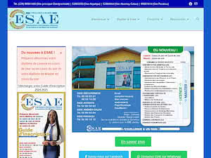 École Supérieure d'Administration, d'Economie, de Journalisme et des Métiers de l'Audiovisuel's official website homepage screenshot